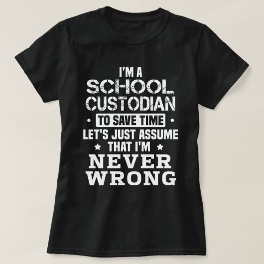 School Custodian T-shirt (Design voorkant)