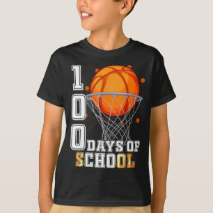 School Dagen Basketbal Dag 100e 100 T-shirt