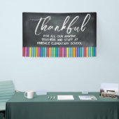 School Dankbaar Personeel Leraar Waardering Spandoek (Beurs)