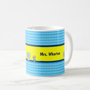 School Days with Teacher Student Name Koffiemok