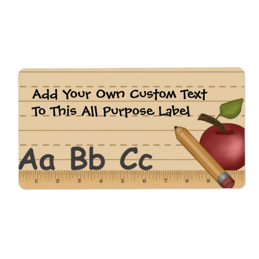 School Dayz All Purpose Label (Voorkant)