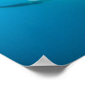 School donkere dolfijnen voor de kust van Kaikoura Poster (Hoek)