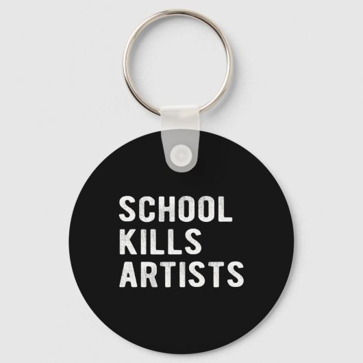 School doodt artiesten sleutelhanger (Voorkant)