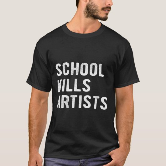 School doodt artiesten t-shirt (Voorkant)
