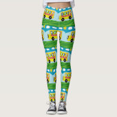 School Driver School Bus Driver Carpool Parent Leggings (Voorkant)