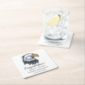 School Eagle Afstudeer Papier Onderzetters (Insitu)