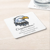 School Eagle Afstudeer Papier Onderzetters (Schuin)
