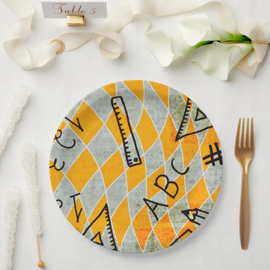 School Education Paper en Party Borden Papieren Bordje (Huwelijk)
