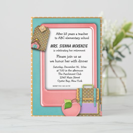 School-evenement Kaart (Staand voorkant)