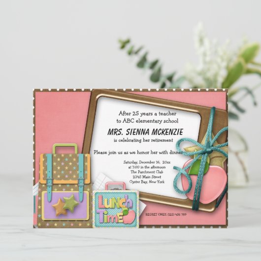 School-evenement Kaart (Staand voorkant)