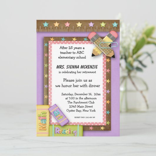 School-evenement Kaart (Staand voorkant)