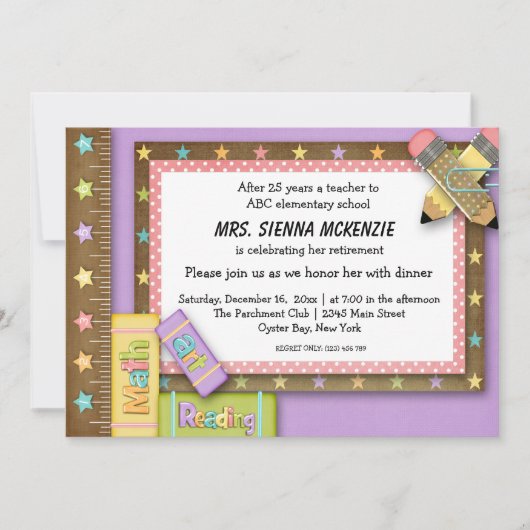 School-evenement Kaart (Voorkant)