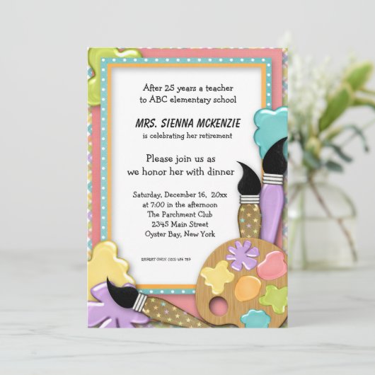 School-evenement Kaart (Staand voorkant)