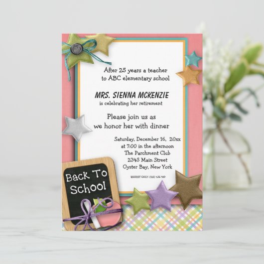 School-evenement Kaart (Staand voorkant)