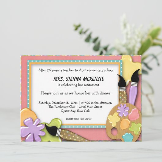 School-evenement Kaart (Staand voorkant)