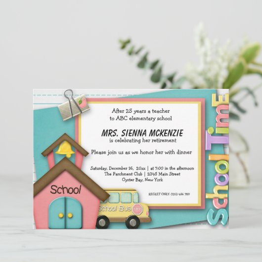 School-evenement Kaart (Staand voorkant)