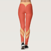 School Event Sinaasappel Gepersonaliseerd Leggings (Achterkant)