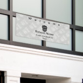School Event Welkom Verticale Intrekbare Banner (Buitenkant Gebouw)