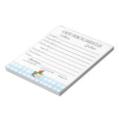 school excuus ouder Notitieblok van de ouders van (Linkerzijde)