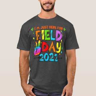 School Field Day Pop IT-student Ik ben hier alleen T-shirt