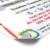 School Foto's evenement sjabloon Poster (Hoek)