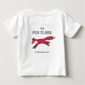 School Fox, Baby T-Shirt, White (Achterkant)