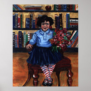 School Frida voor meisjes - Kunst voor archivering Poster