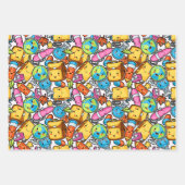 School Fun Wrapping Paper Set - Helder en Speels (Voorkant 3)