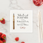 School gaat voor altijd  lerarenpensioen servet (Insitu)