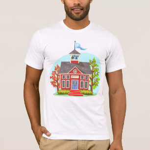 School Gebouw Mannen T-shirt