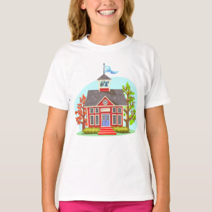 School Gebouw Meisjes T-shirt
