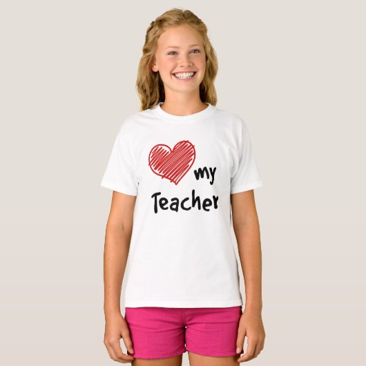 School Geest Liefde Mijn Leraar T-shirt (Voorkant volledig)