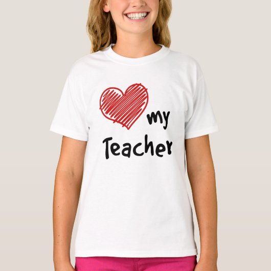 School Geest Liefde Mijn Leraar T-shirt (Voorkant)