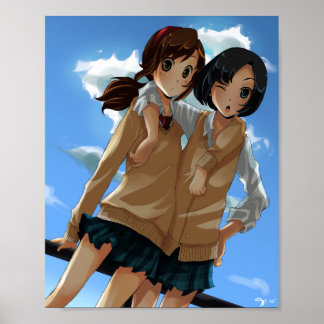 School Girls 8 x 10 inch Matte Poster