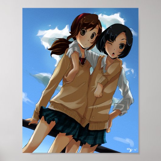 School Girls 8 x 10 inch Matte Poster (Voorkant)