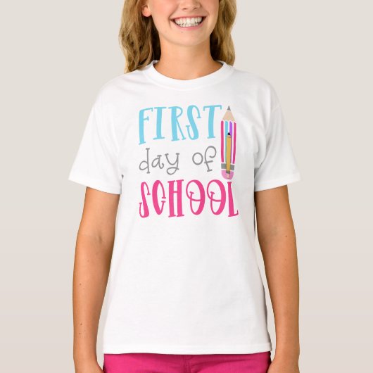 School-Girl's Ringer T-Shirt (Voorkant)