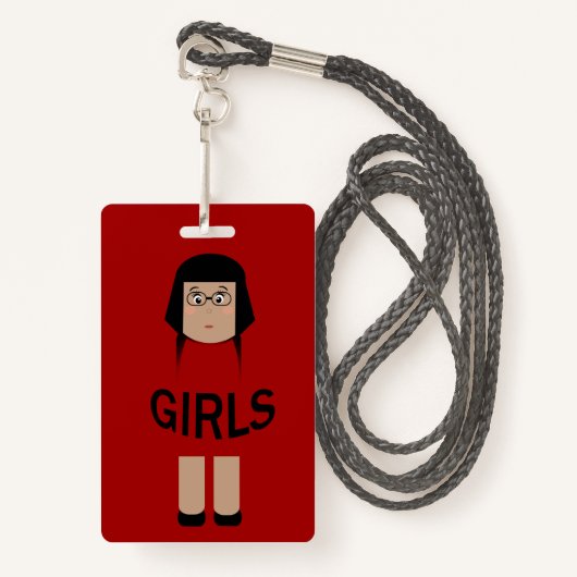 School Girls Room Hall Badge (Voorkant met draagriem)