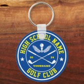 School Golf Club Golfing Team Personeelssport Sleutelhanger (Voorkant)
