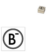 SCHOOL GRADING B MINUS RUBBER STAMP RUBBERSTEMPEL (Gestempeld)