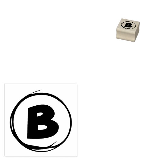SCHOOL GRADING B RUBBER STAMP RUBBERSTEMPEL (Gestempeld)