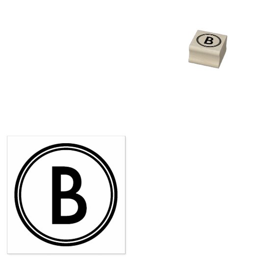 SCHOOL GRADING B RUBBER STAMP RUBBERSTEMPEL (Gestempeld)