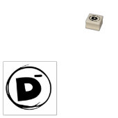 SCHOOL GRADING D MINUS RUBBER STAMP RUBBERSTEMPEL (Gestempeld)