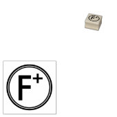 SCHOOL GRADING OF PLUS RUBBER STEMP RUBBERSTEMPEL (Gestempeld)