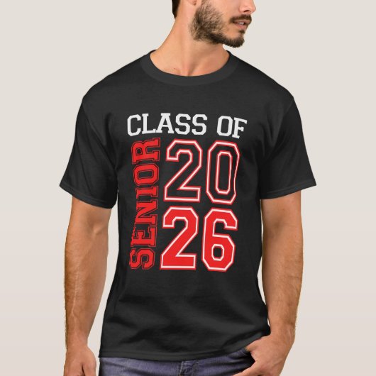 School Graduation Senior Class Of 2026 Senior Grad T-shirt (Voorkant)