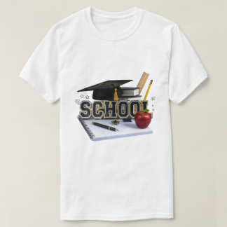 School Grafische T-Shirt | Terug naar School Stude