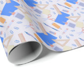 School grappig patroon Wrapping Paper Cadeaupapier (Rol Hoek)