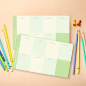 School Green Weekly Planner Post-it® Notes