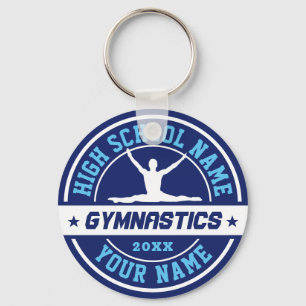School Gymnast Team Custom Color Sports Sleutelhanger