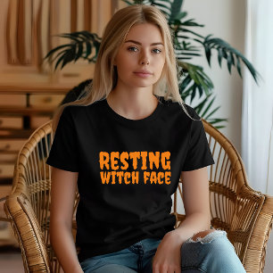 School Halloween humor docent heksentypografie T-shirt