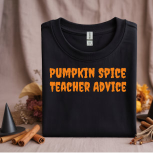 School Halloween humor lerarenadvies typografie T-shirt